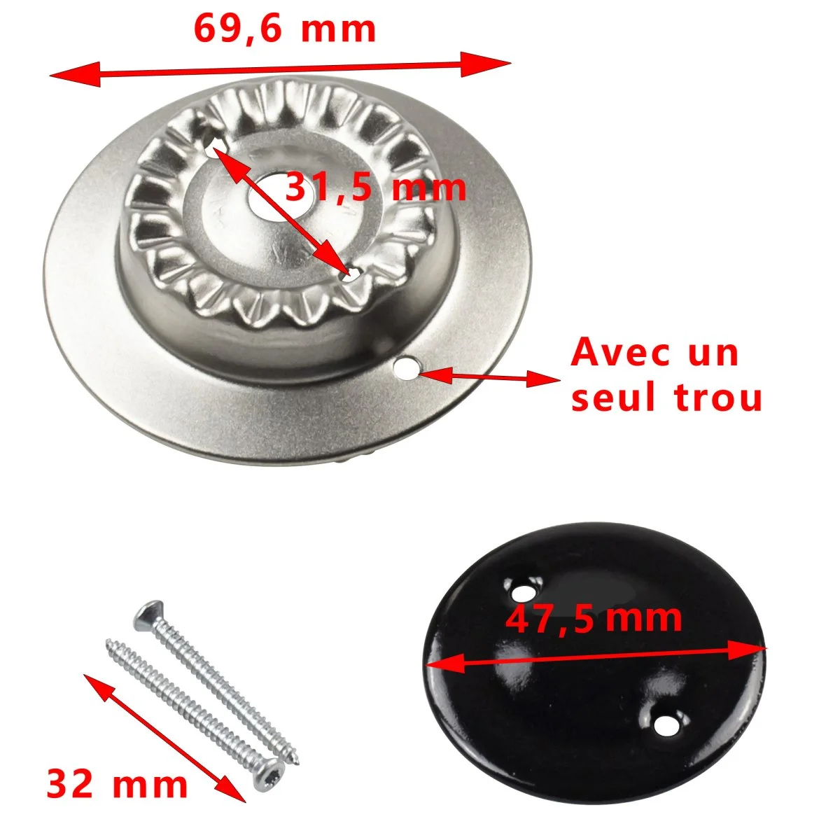 Dometic, bruleur et couvercle de feu pour gaziniere SMEV diametre 45 mm comportant un trou - Accessoires Outdoor pour Plus de Liberté de Mouvement - {'count': 3, 'name': 'table'}
