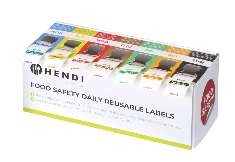 HENDI 850572 Set d’autocollants multi-usages pour la sécurité alimentaire, facile à retirer, avec distributeur - Éclairage de qualité avec frais de port offerts - {'count': 1, 'name': 'VIDEO'}