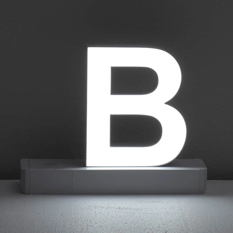 Lettre Lumineuse B – Lettre Magnétique LED - ​Drones Professionnels & Grand Public | Boutique Française​ Lettre d'enseigne B bordeaux - Décoration