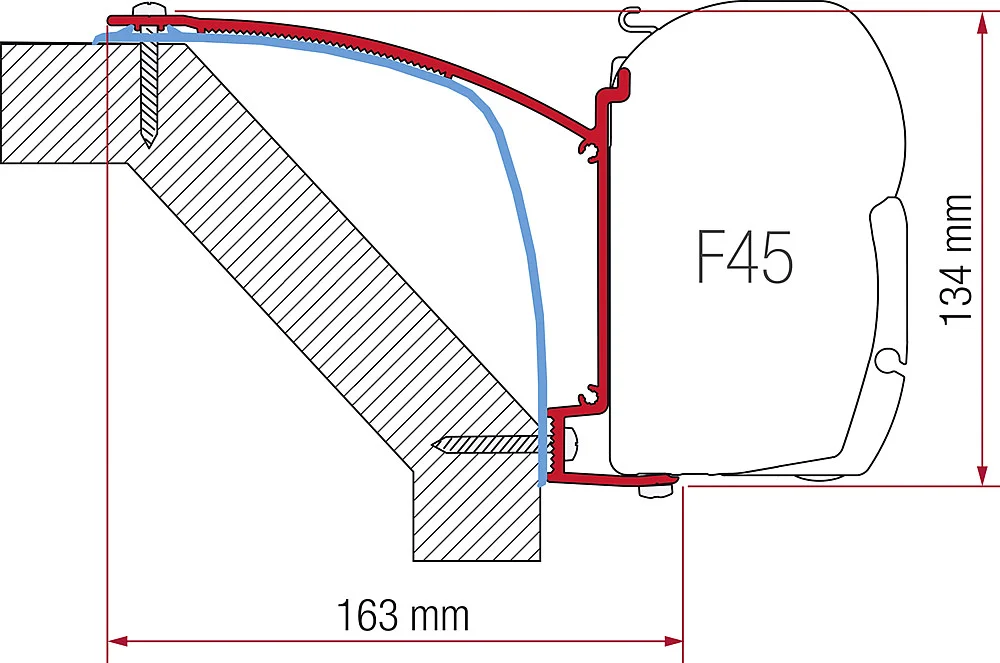 Kit adaptateur 3 pces pour store mural Fiamma F45 S / F45 L Laika Ecovip 07 - Offre limitée dans le temps ⏳ Ne tardez Chargeur pas à commander !