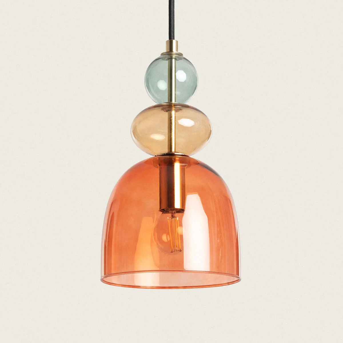 Suspension en verre terracotta D15 - Édition Limitée – L’Art de la Table Française en Promotion ! Suspension Epsilon en céramique terracotta par The Gentle Factory