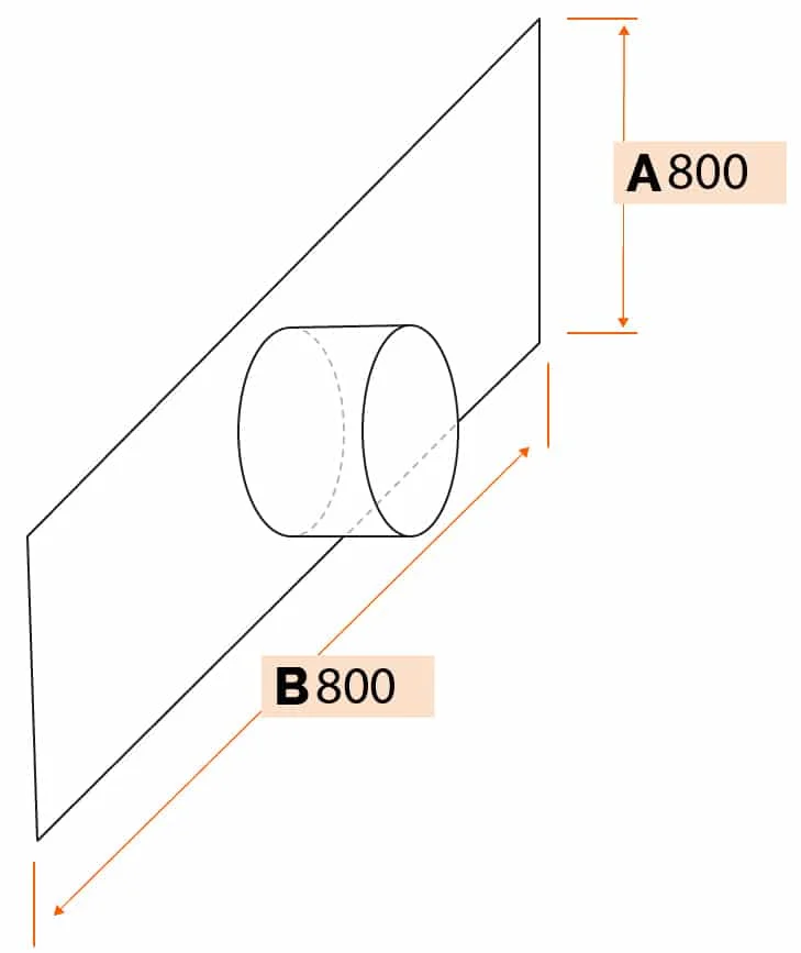 Tôle plane avec piquage circulaire - Saldi Equerre Straordinari – Offerte Speciali Disponibili Adesso