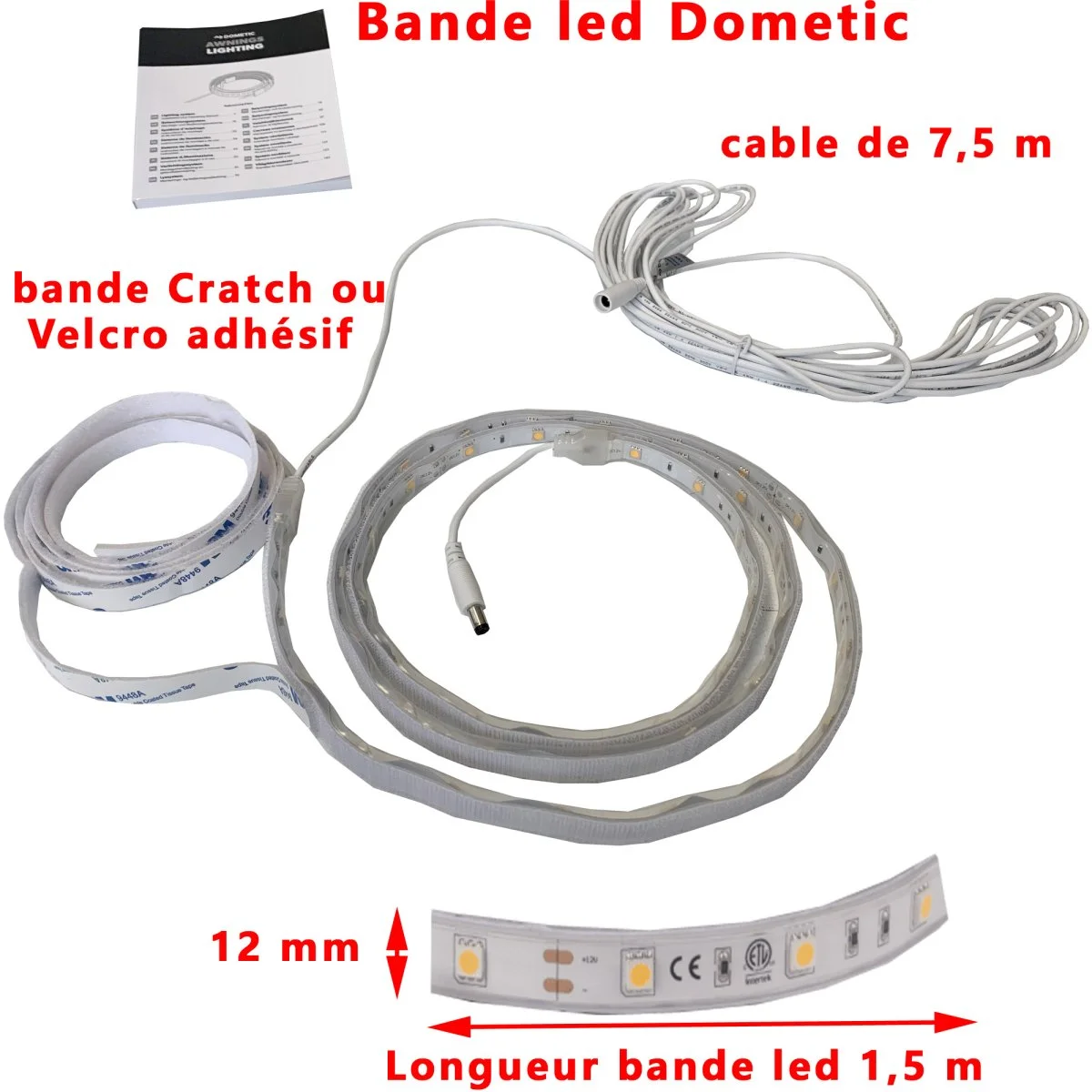 Kit complementaire flexible éclairage Kampas Dometic Accessoires Outdoor Liberté Mouvement