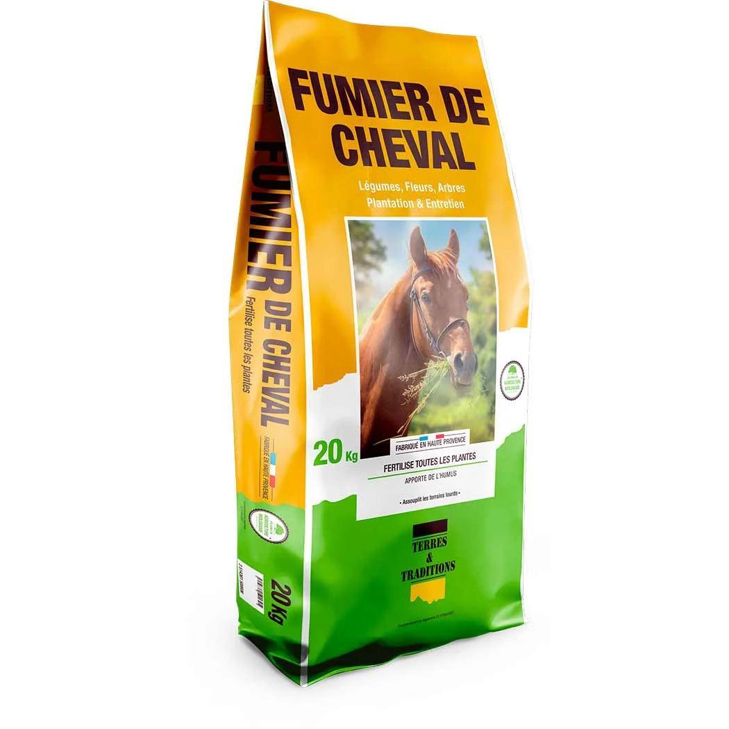 Fumier de cheval sac 50L 20kg - Vins Rouges Harmonieux pour Chaque Occasion - {'count': 1, 'name': 'Experts'}