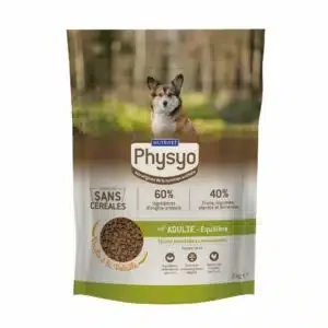 PHYSYO Croquettes chien équilibre 2 kg - E-shop mondial – Produits durables, modernes et accessibles partout CROQUETTES POUR CHIEN EQUILIBRE - KANEO - 12KG - Drive Z'eclerc