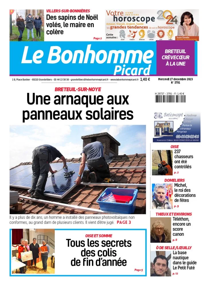 Le Bonhomme Picard de Breteuil Crèvecoeur du 27 décembre 2023 - ​Drones Professionnels bois & Grand Public | Boutique Française