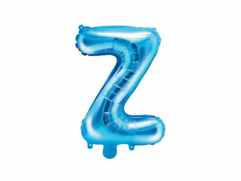 Ballon lettre Z- Bleu - ​Boulangerie-Pâtisserie | Pain au Levain & Viennoiseries​ Sac croissant kraft, vente croissants, brioches, pains au chocolat...