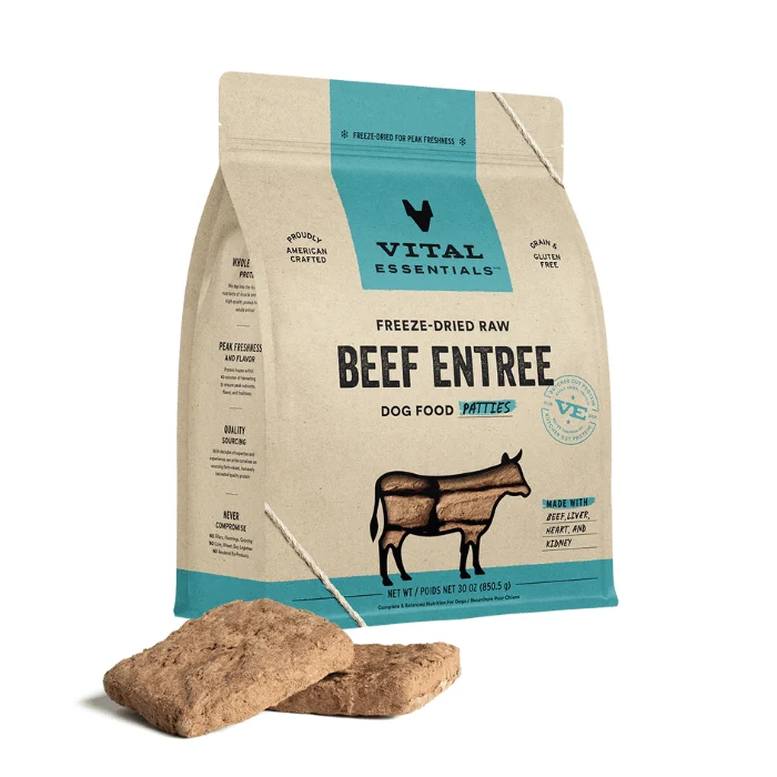Repas de Boeuf Cru Lyophilisé VITAL ESSENTIALS - Galette - Saldi Straordinari – Offerte Speciali Disponibili Adesso Vital Essentials Nourriture crue lyophilisée pour chien, mini galettes au  poulet, 397 g : Amazon.ca: Animalerie