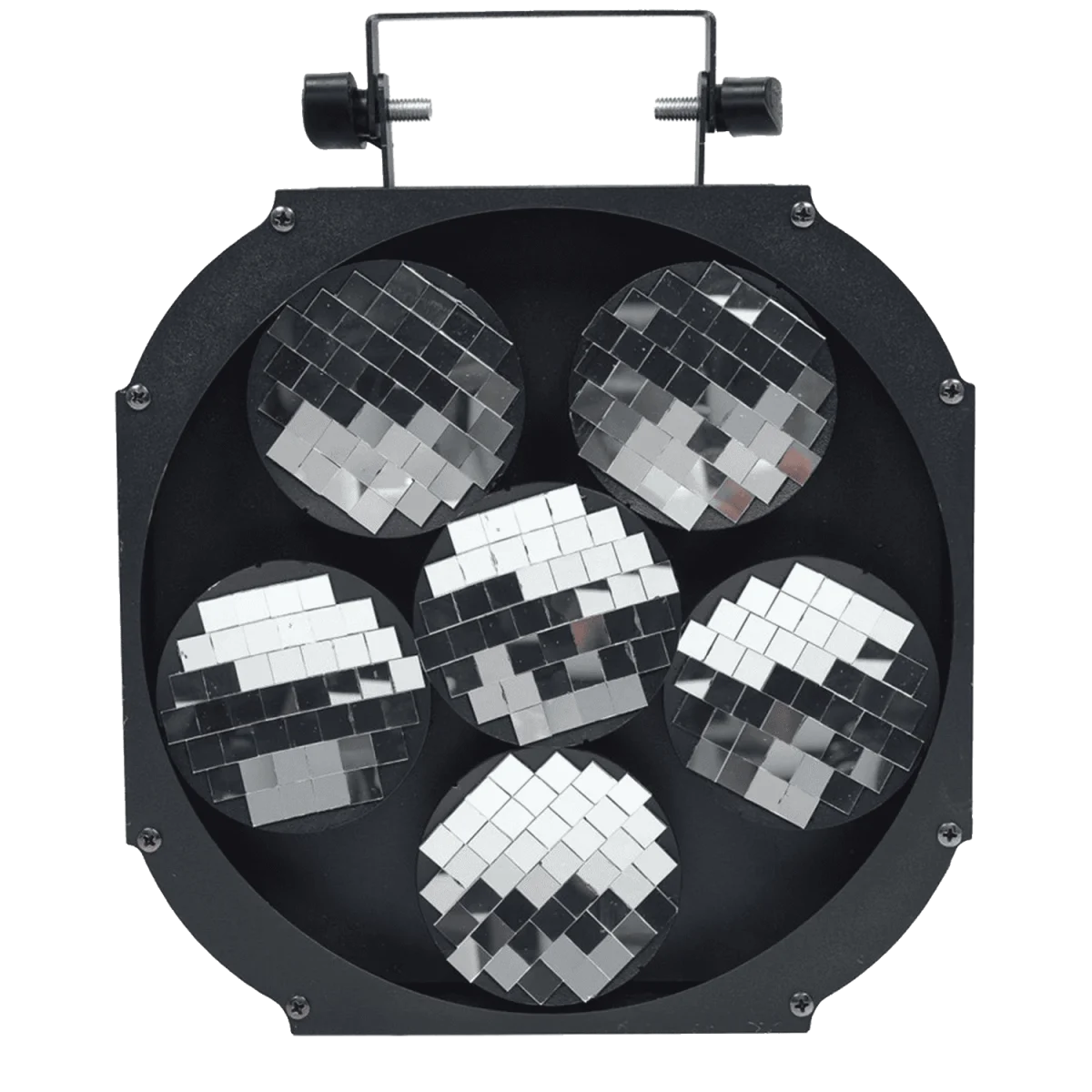 Effetto Sfera Mirrorball MOVING MIRROR 6 con dischi curvi rotanti Motorizzati - Éclairage de qualité avec frais de port Traditional offerts