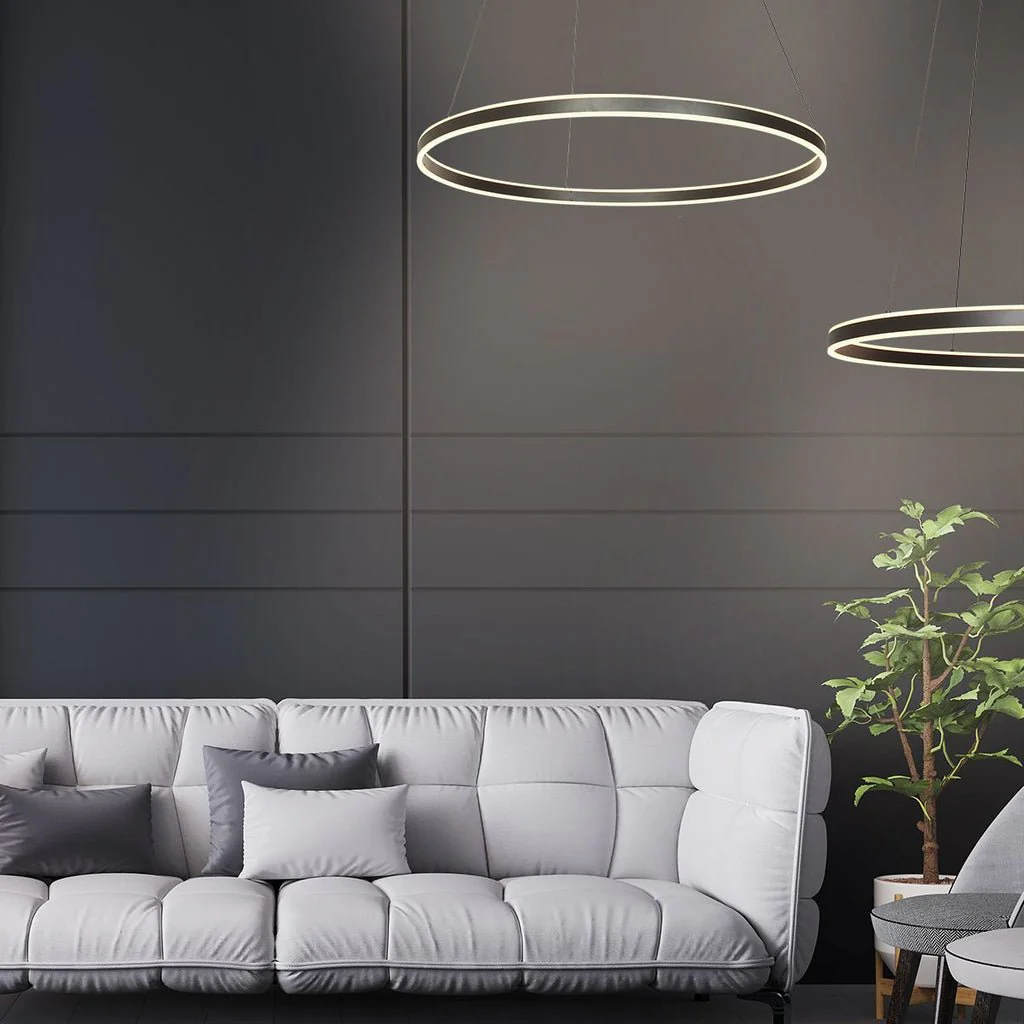 Suspension Anneau Noir Contemporain | Anir - E-shop mondial – Produits durables, modernes et accessibles partout - Baker ross