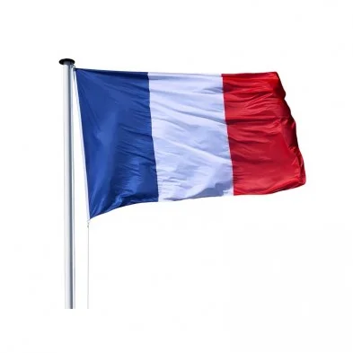 Pavillon français 100 X 150 + 2 anneaux + sangle renfort pour Mât - Éclairage de qualité avec frais de port offerts - {'count': 1, 'name': 'Collier'}