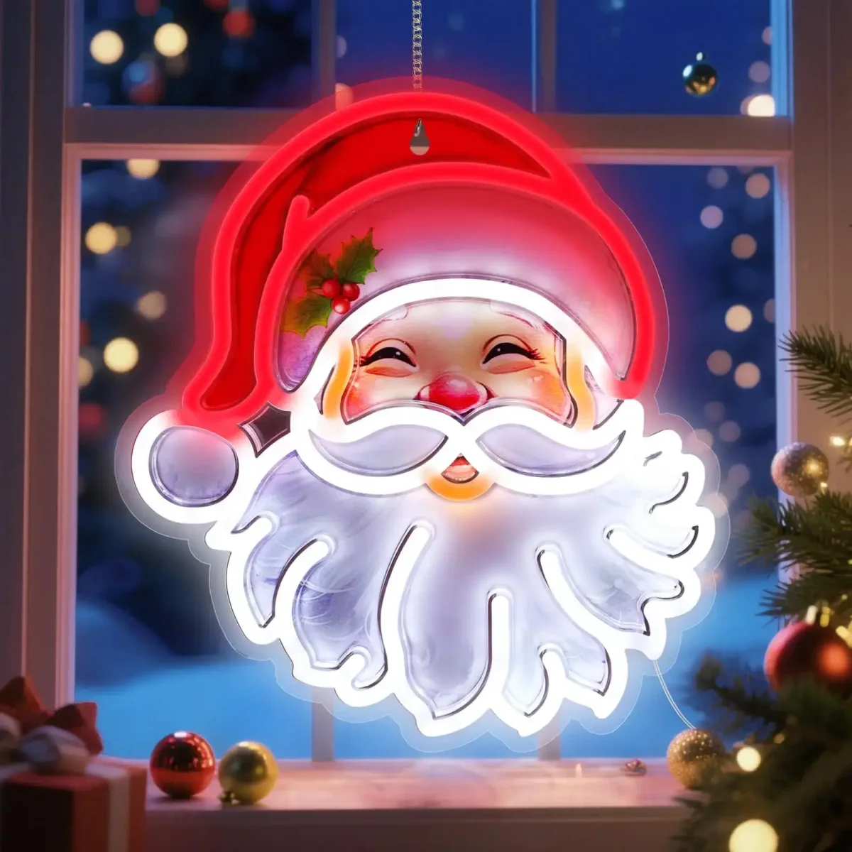 Enseigne Père Noël Boutique Bébé Ligne Soins Jouets Articles Maison