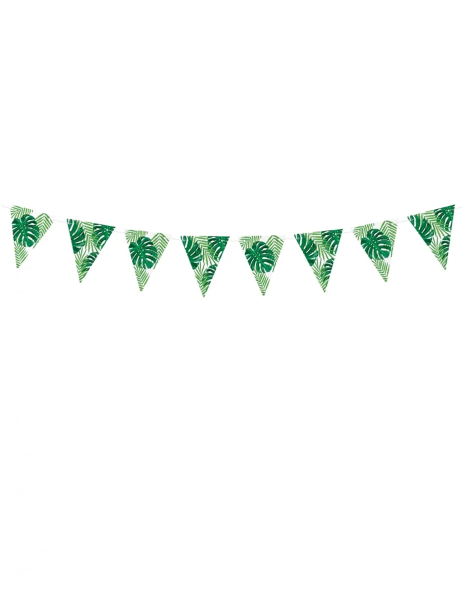 Guirlande feuilles tropicales Rouges Harmonieux Occasion