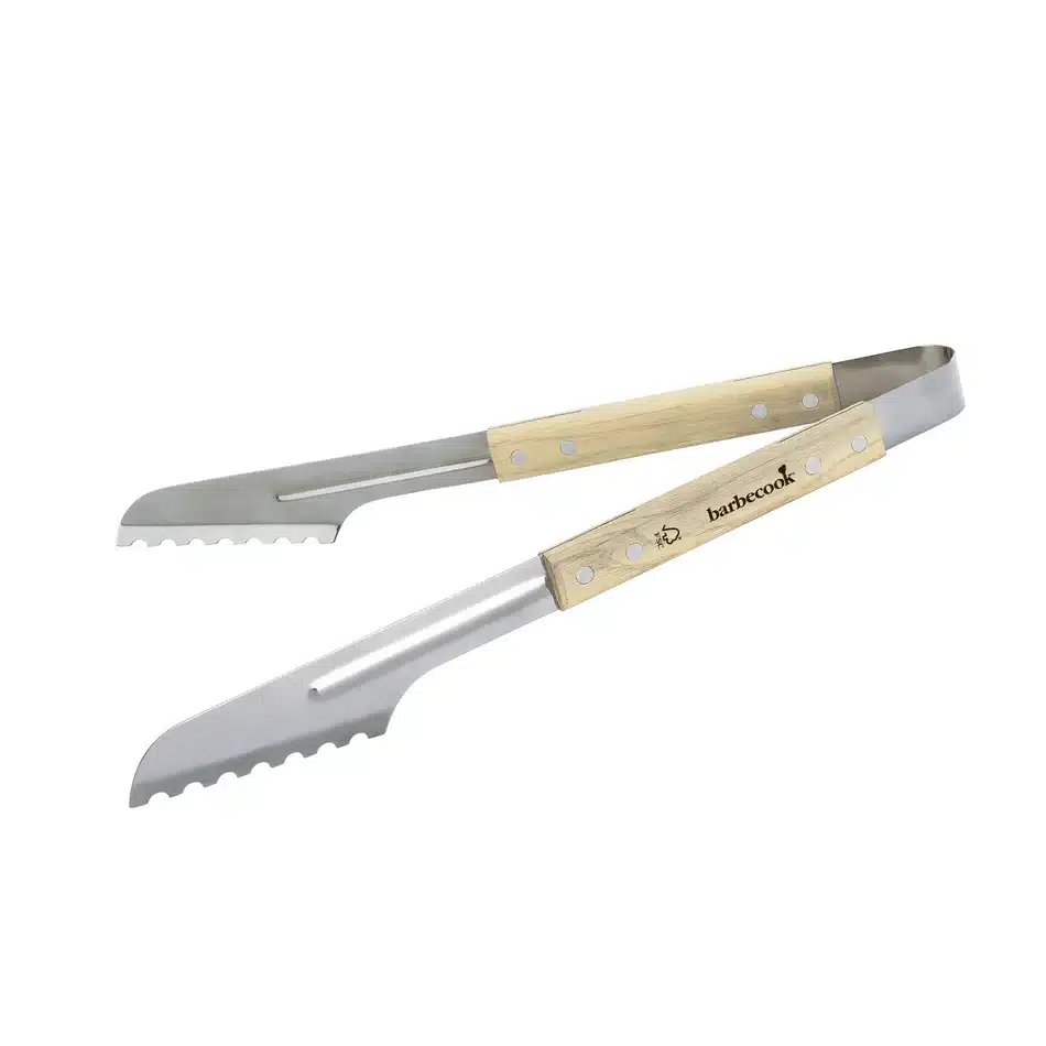 Pince de Luxe en inox et bois 40cm – Barbecook - Équipements Outdoor pour Activités en Pleine Nature - {'count': 1, 'name': 'Chipo'}