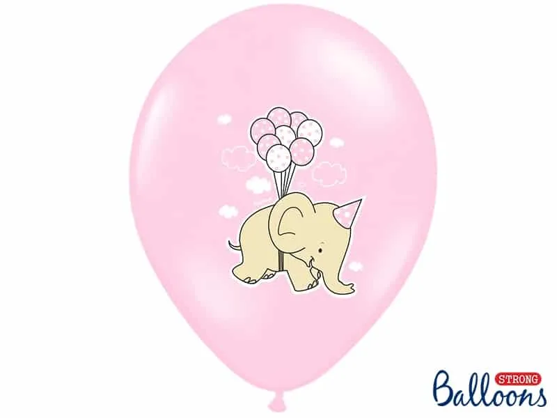 Ballons Eléphants Rose Pois ​Boulangerie Pâtisserie Pain Levain Viennoiseries