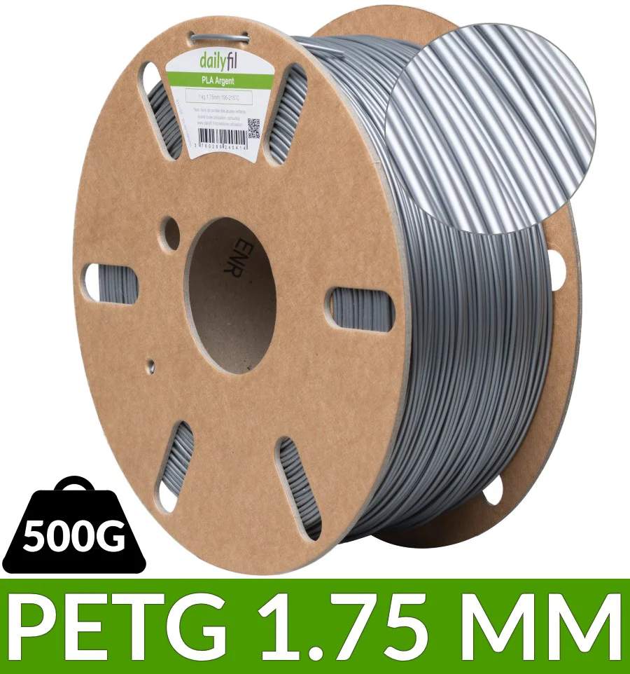 Fil PETG Argent 1.75 mm 500g dailyfil - ​Drones Professionnels & Grand Public | Boutique Française​ Pure Silver Embroidery Thread - 99.95% | Fine Silver 0.25mm - 0.4mm / 30GA  - 26GA | Silver Sewing | Solid Silver Thread | Jewellery Making - Etsy  France