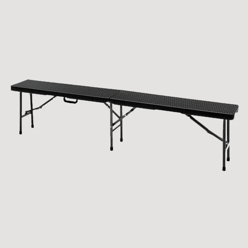 Banc pliable multi assises plastique noir E-shop mondial Produits durables modernes accessibles