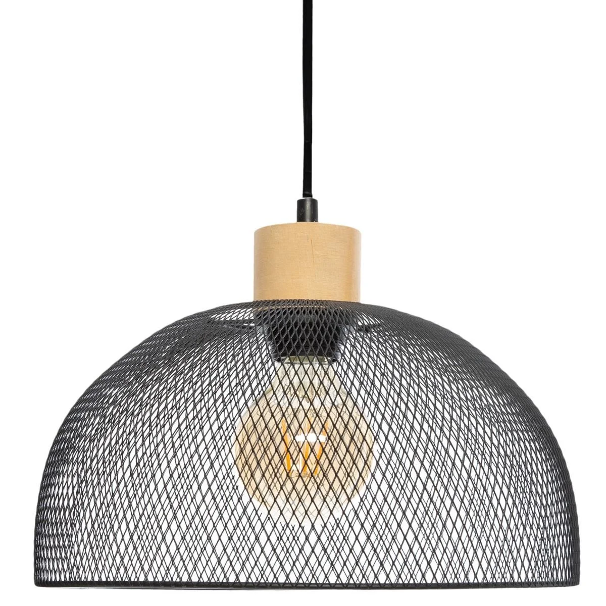 Suspension en métal & bois D30 - Édition Limitée – L’Art de la Table Française en Promotion ! Suspension métal doré | Ambiance lumineuse élégante | VitaDeco