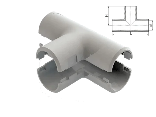 JONCTION TUBE EN T D20 ECTI20 ELETTROCANALI - Saldi Straordinari – Offerte Speciali Disponibili Adesso Té de dérivation inspectable en T-joint IP40 Ø16 mm – Gris - ELETTROCANALI  - ECTI16 - Achat / Vente