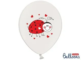 Ballons Coccinelle- Blanc-Lot ​Boulangerie Pâtisserie Pain Levain Viennoiseries