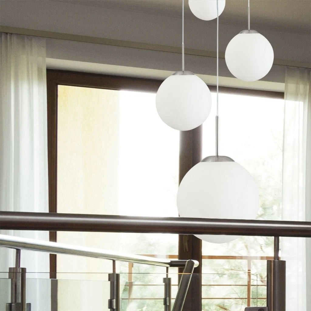 Suspension Design Acier Globes Blancs Hory E-shop mondial Produits durables modernes accessibles