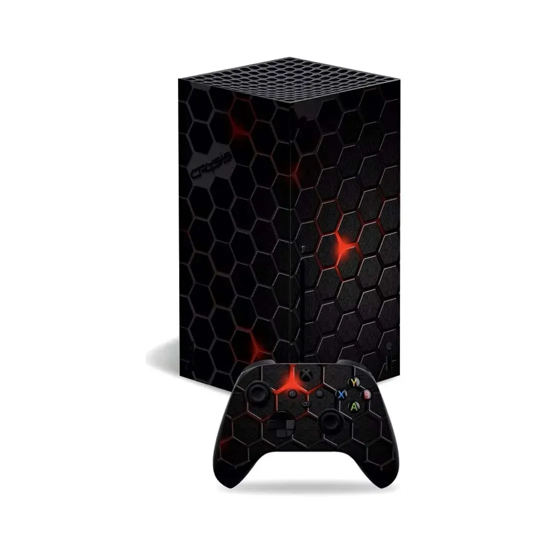 Skin Xbox Series X – Hexagones Anthracite et Rouge | Design Élégant et Futuriste - ​Drones Professionnels & Grand Public | Boutique Française​ - {'count': 1, 'name': 'Auto'}