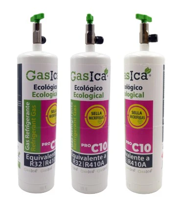 Pack gas refrigerante GASICA C10 R32 R410A Accessoires Électroménagers Promotion Maison Cher