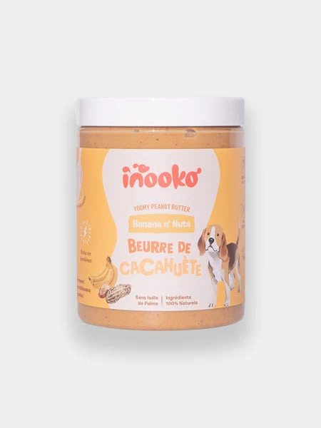 Beurre de cacahuète pour chien - Banana N' Nuts - Banane 🍌 et Graine de Lin - inooko - Saldi Straordinari – Offerte Speciali Disponibili Adesso - Mon chien