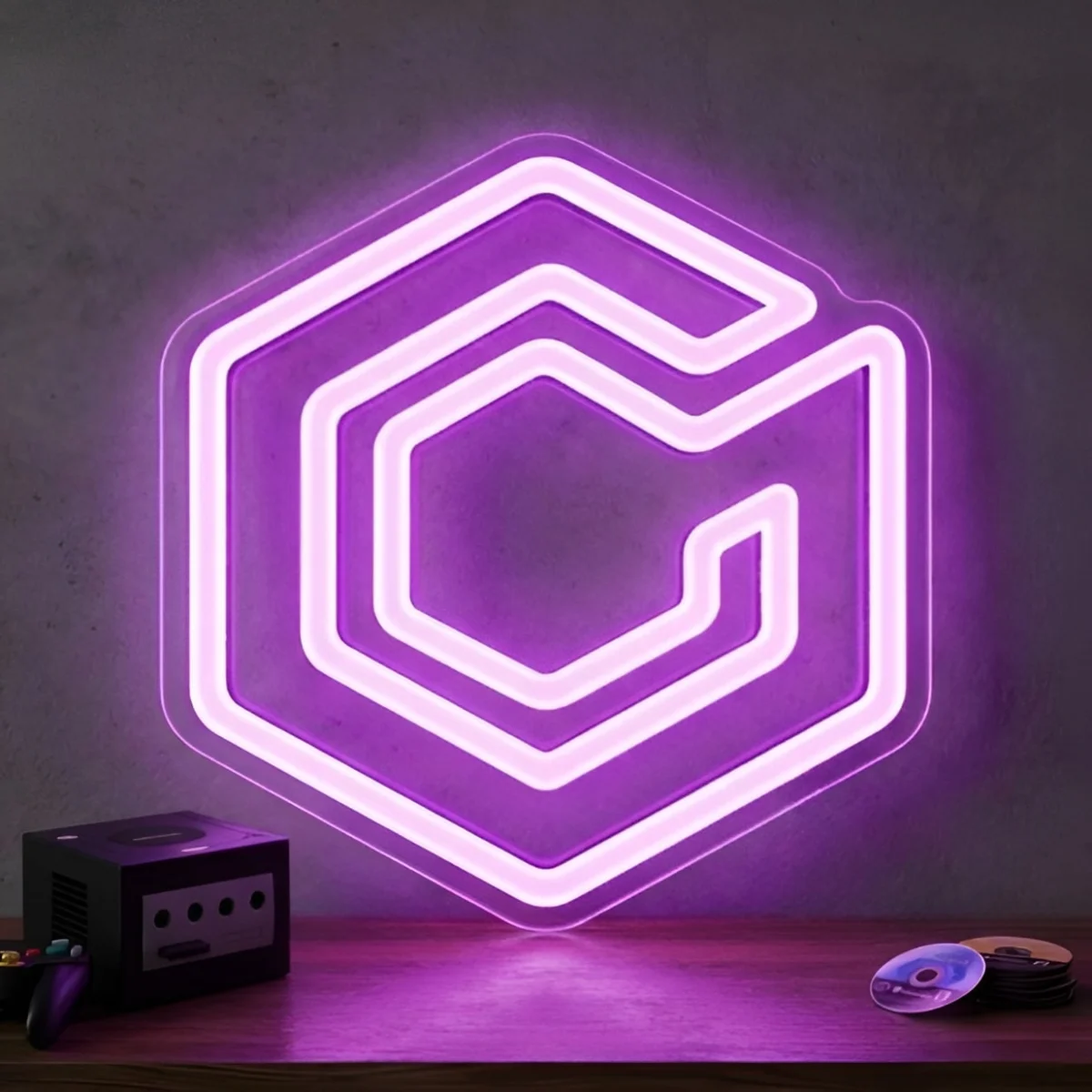 Neon Gamecube - Éclairage de qualité avec frais de port offerts - {'count': 1, 'name': 'Design'}