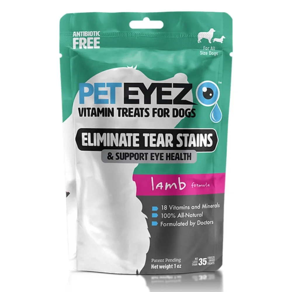 Gâteries chien agneau taches larmes santé yeux gâteries Pet Eyez Saldi Straordinari Offerte Speciali Disponibili Adesso