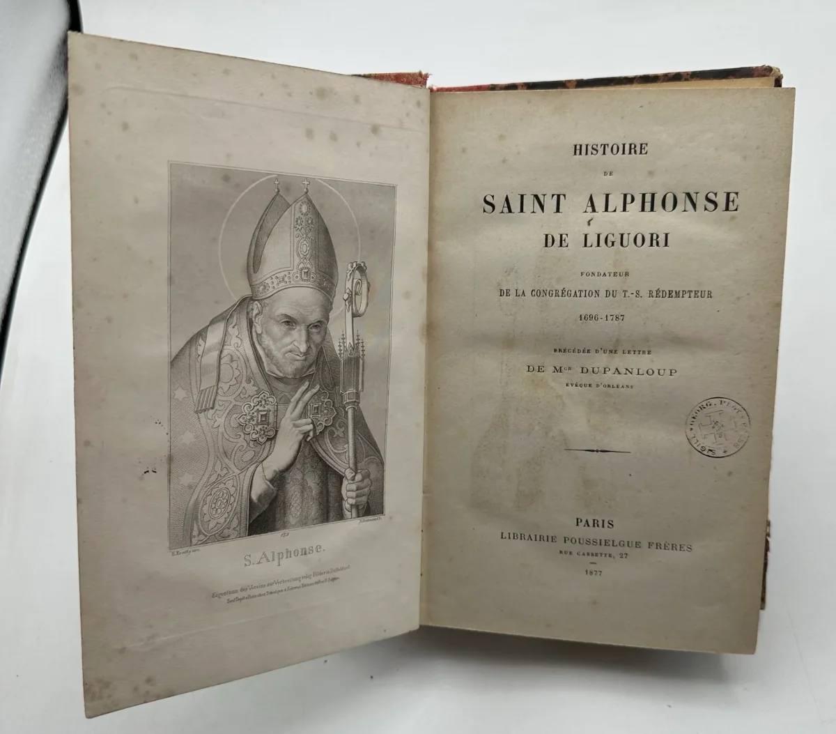 Histoire de Saint Alphonse de Liguori - ​Boulangerie-Pâtisserie | Pain au Levain & Viennoiseries​ La Petite Viennoise - Boulangerie à Anneyron | Pains