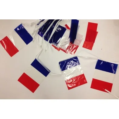 Guirlande France en Plastique – 10 m (20 drapeaux 20 X 30) - Organisation de la maison avec des solutions de rangement Lit mezzanine 90 x 200 cm blanc avec tour, toboggan et rideau rose