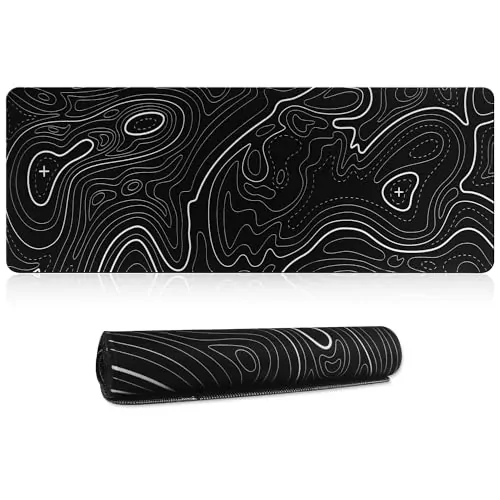 Tapis de souris XXL noir, informatique antidérapant et lavable pour jeux et bureau - ​Drones Professionnels & Grand Public | Boutique Française