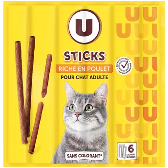 U Friandises pour chat Sticks riches en viande 6x5g - Saldi Straordinari – Offerte Speciali Disponibili Adesso Purina One Senior 7+ Nourriture Humide 8x85g pour Chat Purina One