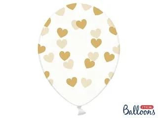 Ballons-Cristal-Cœurs or-Lot de 6 - ​Boulangerie-Pâtisserie | Pain au Levain & Viennoiseries​ - Paris