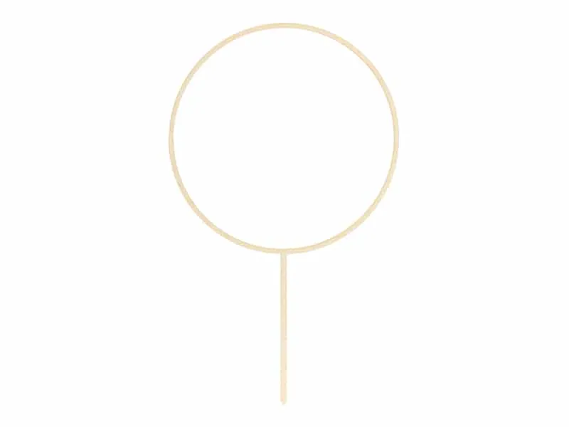 Cake topper Rond – Bois - ​Boulangerie-Pâtisserie | Pain au Levain & Viennoiseries​ - François perret