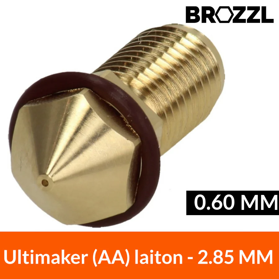 BROZZL buse compatible Ultimaker 3(AA) laiton 0.60 mm - ​Drones Professionnels & Grand Public | Boutique Française​ - {'count': 1, 'name': 'ceinture'}