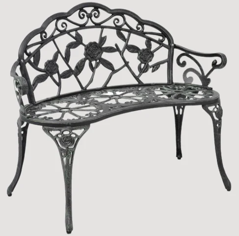 Banc industriel de style romantique en fer - E-shop mondial – Produits durables, modernes et accessibles Metal partout