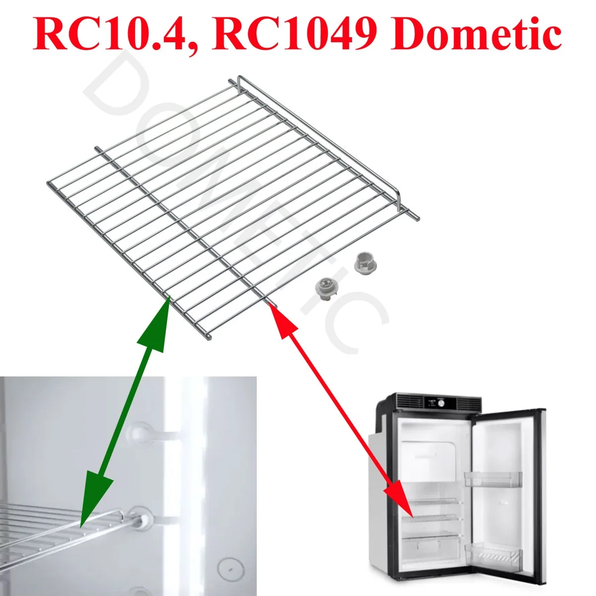 Dometic, clayette ou étagère ou grille des réfrigérateurs RC10.4, RC1049 - Accessoires Outdoor pour Plus de Liberté de Mouvement Clayette extensible
