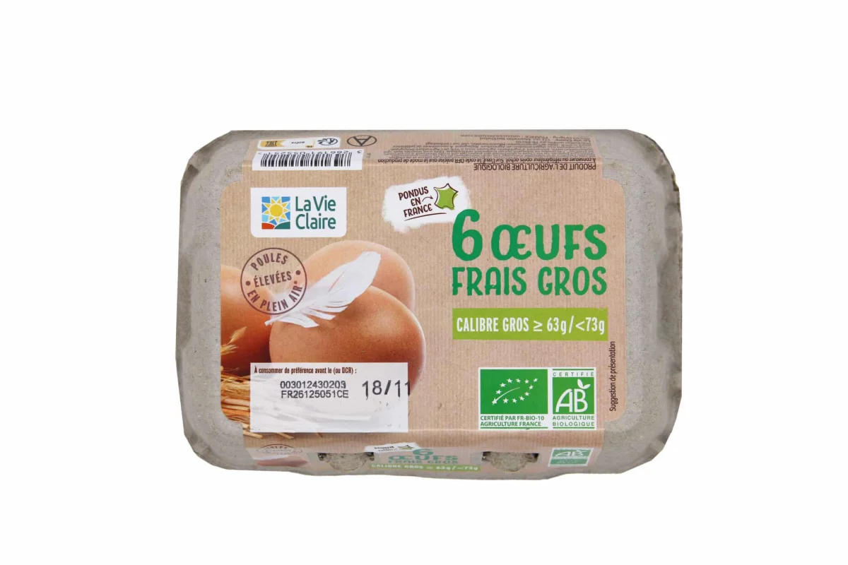 Boîte 6 oeufs calibre 63/73 bio - Vins Rouges Harmonieux pour Chaque Occasion Franche-Comté. L'entreprise comtoise Coquy vise à produire « le meilleur œuf  du monde »