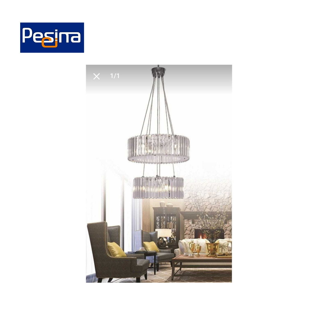 GRAND LUSTRE DOUBLE ETAGE BRILLANT Saldi Straordinari Offerte Speciali Disponibili Adesso