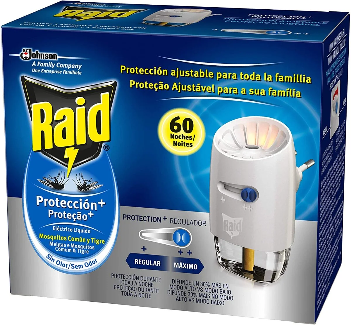 Protection contre les moustiques électriques liquides avec diffuseur réglable – Raids. - Organisation de la maison avec des Moustique solutions de rangement