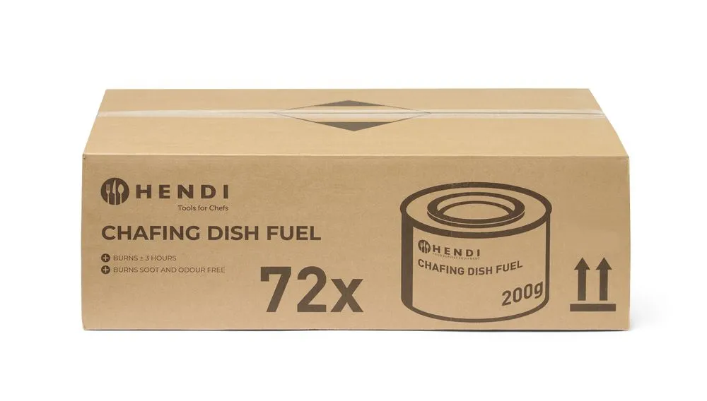 HENDI 194355 Pâte combustible pour chafing dish en boîte - Éclairage de qualité avec frais de port offerts - {'count': 1, 'name': 'aliments'}