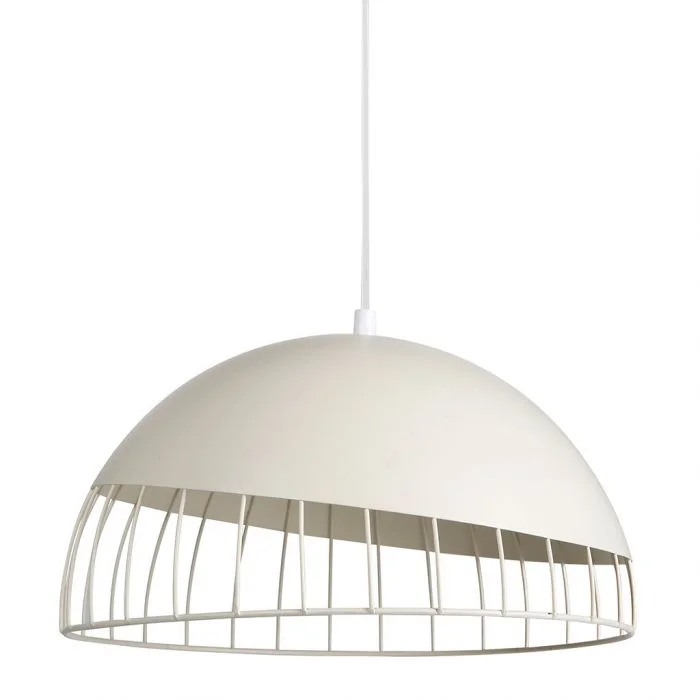 Suspension blanche métal déco D30 Édition Limitée Art Table Française Promotion