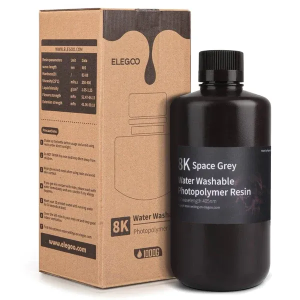 Résine Elegoo Water Washable 8K, Space Grey - ​Drones Professionnels Double & Grand Public | Boutique Française