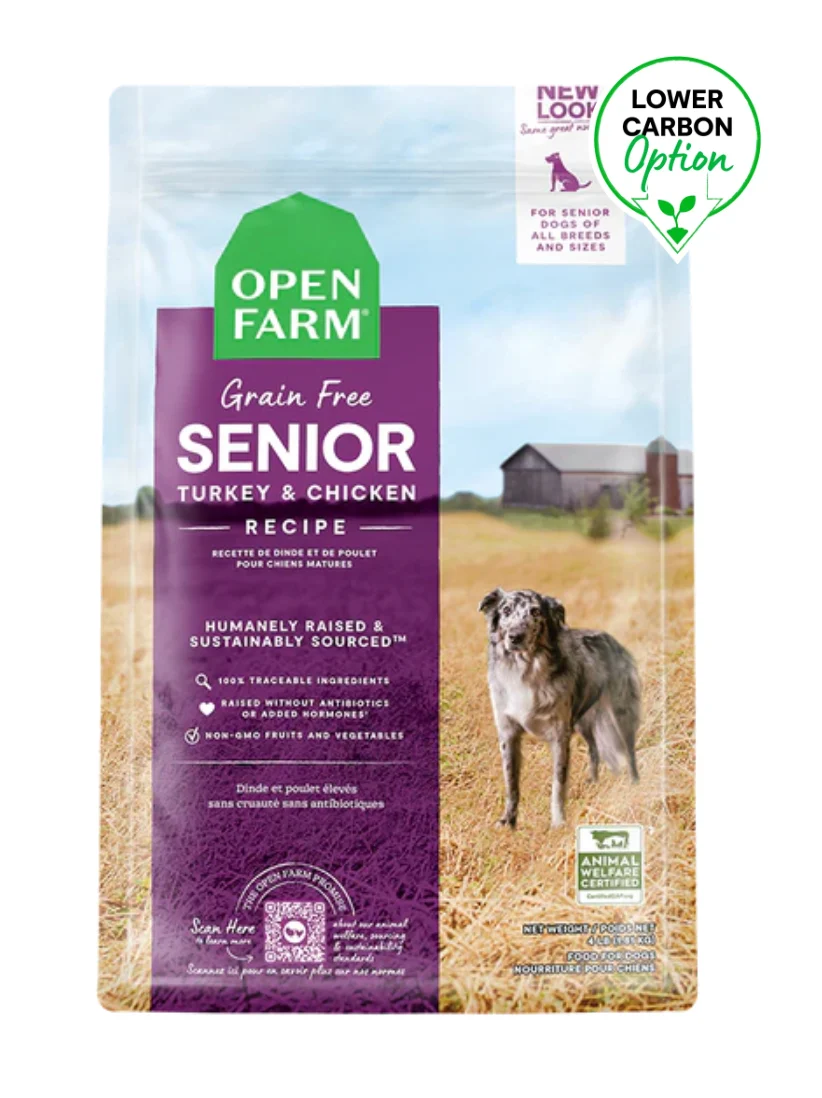 OPEN FARM Open - Dinde & poulet sans grains pour chien sénior - Saldi Straordinari – Offerte Speciali Disponibili Adesso