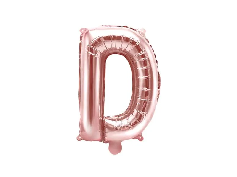 Ballon lettre D – Rose gold - ​Boulangerie-Pâtisserie | Pain au Levain & Viennoiseries​ - {'count': 3, 'name': 'pains'}