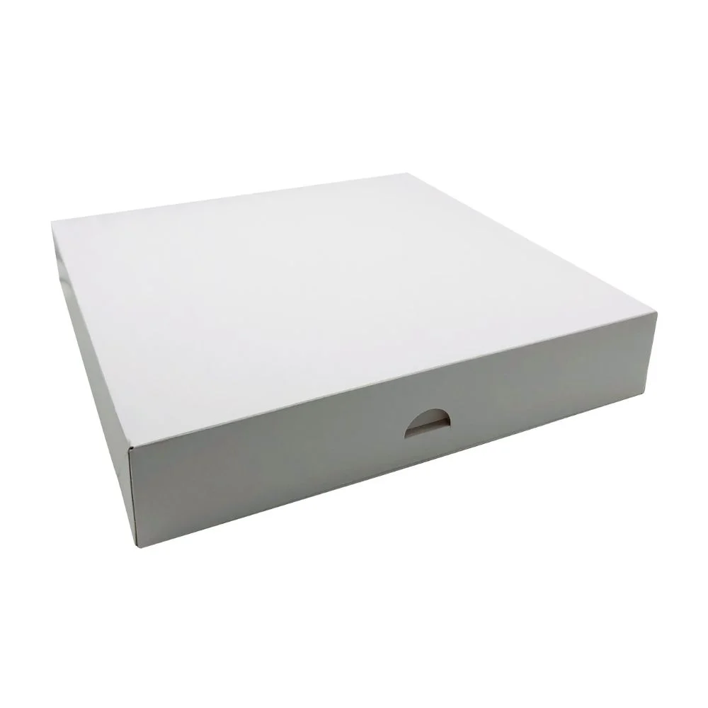 Boite Pâtissière Blanche – 40 x 5 cm - Organisation de la maison avec des solutions de rangement boulangerie