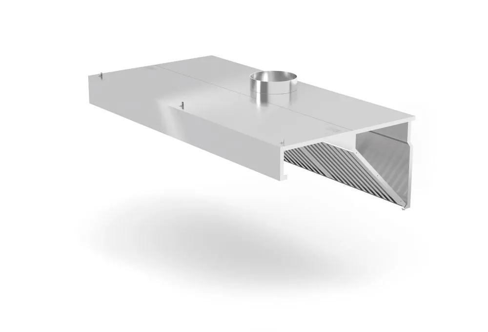 HENDI 229309 Hotte aspirante murale, inclinée - Éclairage de qualité avec frais de port offerts - hotte télescopique hotte éclairage qualité frais port