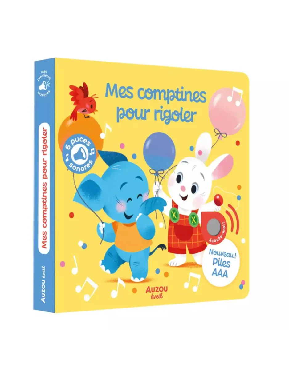 Livre Sonore - Recueil Mes comptines pour rigoler - Auzou - Boutique Maman & Bébé – Produits Essentiels au Quotidien